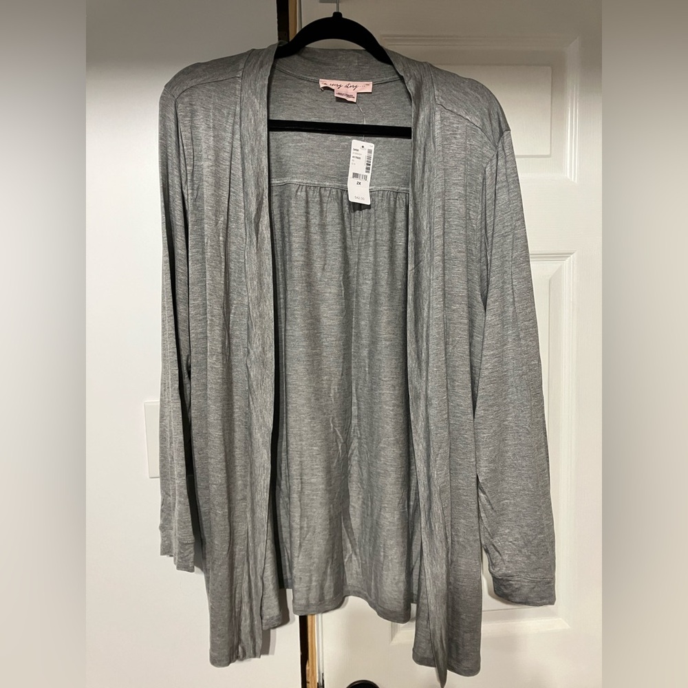 Grey lightweight cardigan
